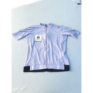 Castelli Espresso W Jersey Womens Medium Lavender Purple Cycling Full Zip